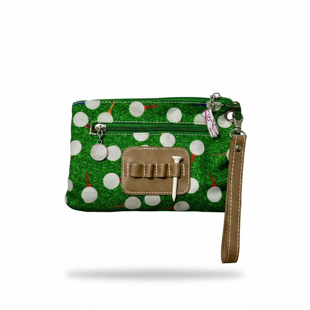 Sydney Love Sport "On The Ball" Cosmetic Bag Wristlet With Tee Holder